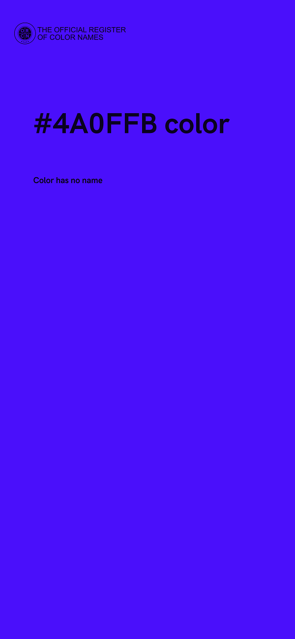 #4A0FFB color image