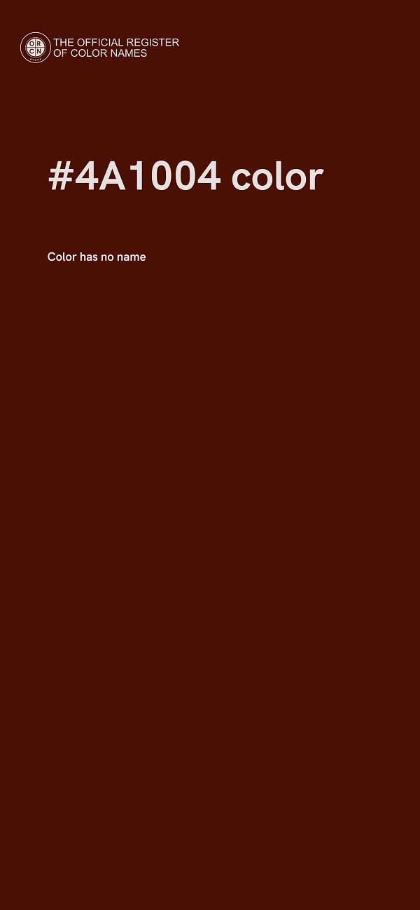 #4A1004 color image