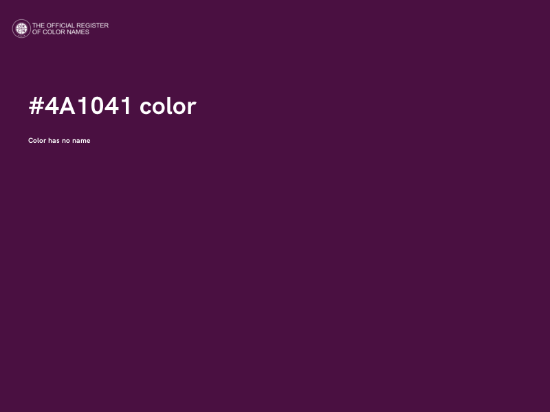 #4A1041 color image