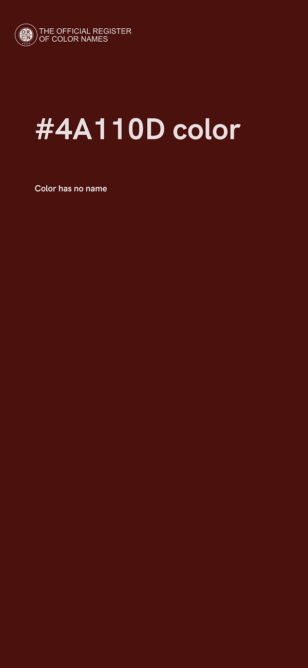 #4A110D color image