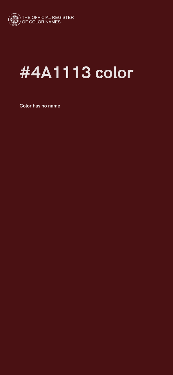 #4A1113 color image