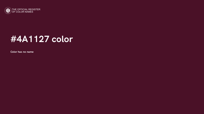 #4A1127 color image