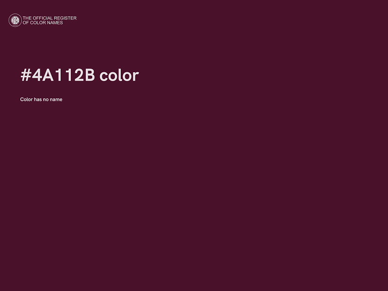 #4A112B color image