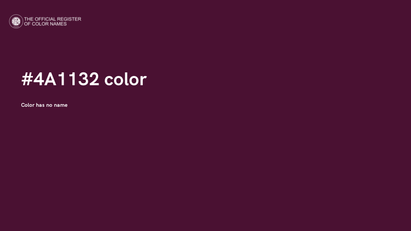 #4A1132 color image