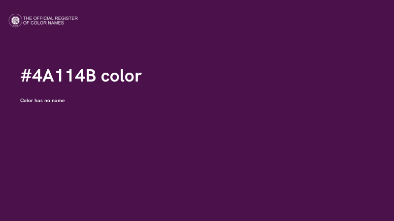 #4A114B color image