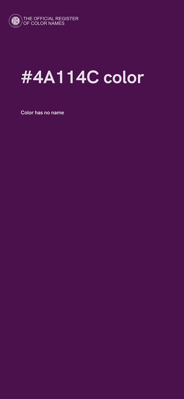 #4A114C color image
