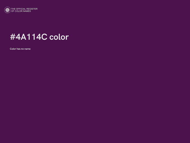 #4A114C color image
