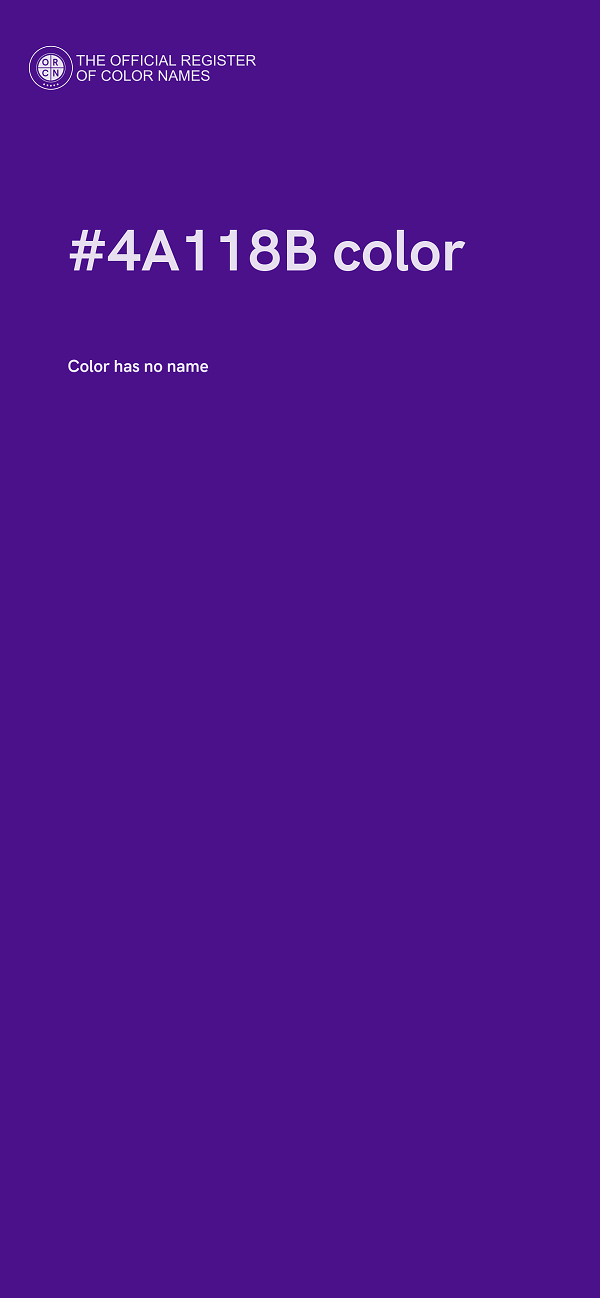 #4A118B color image