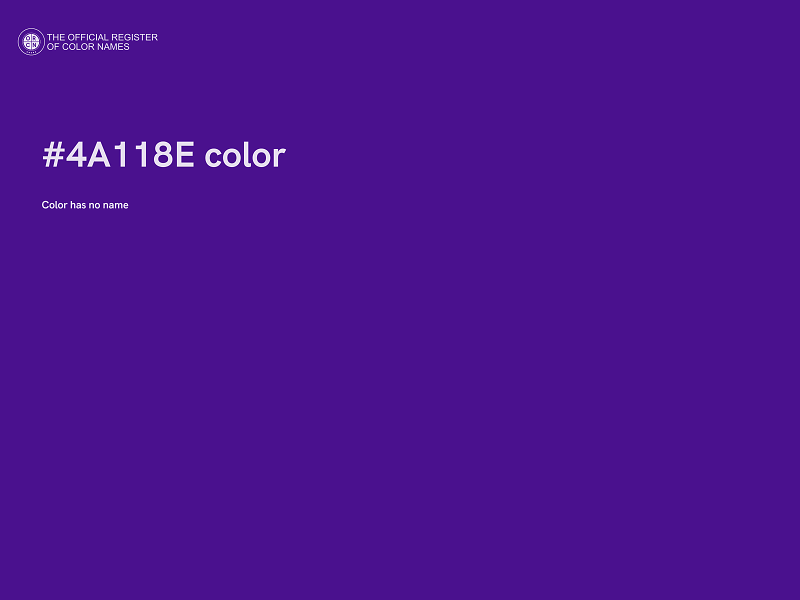 #4A118E color image