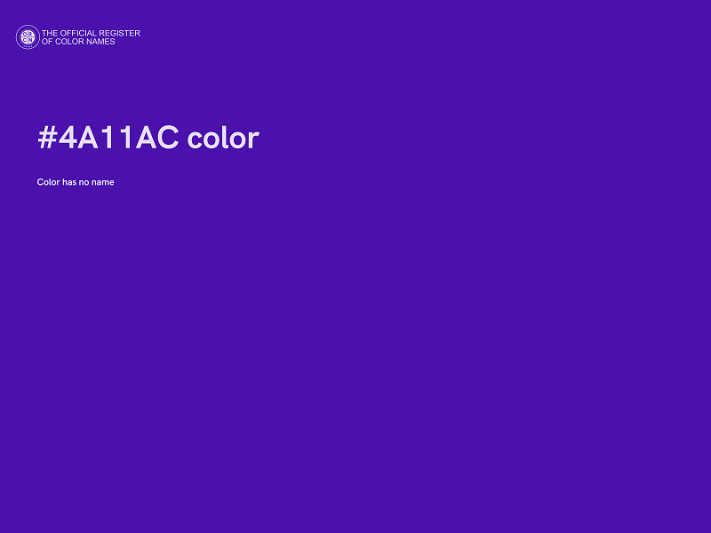 #4A11AC color image