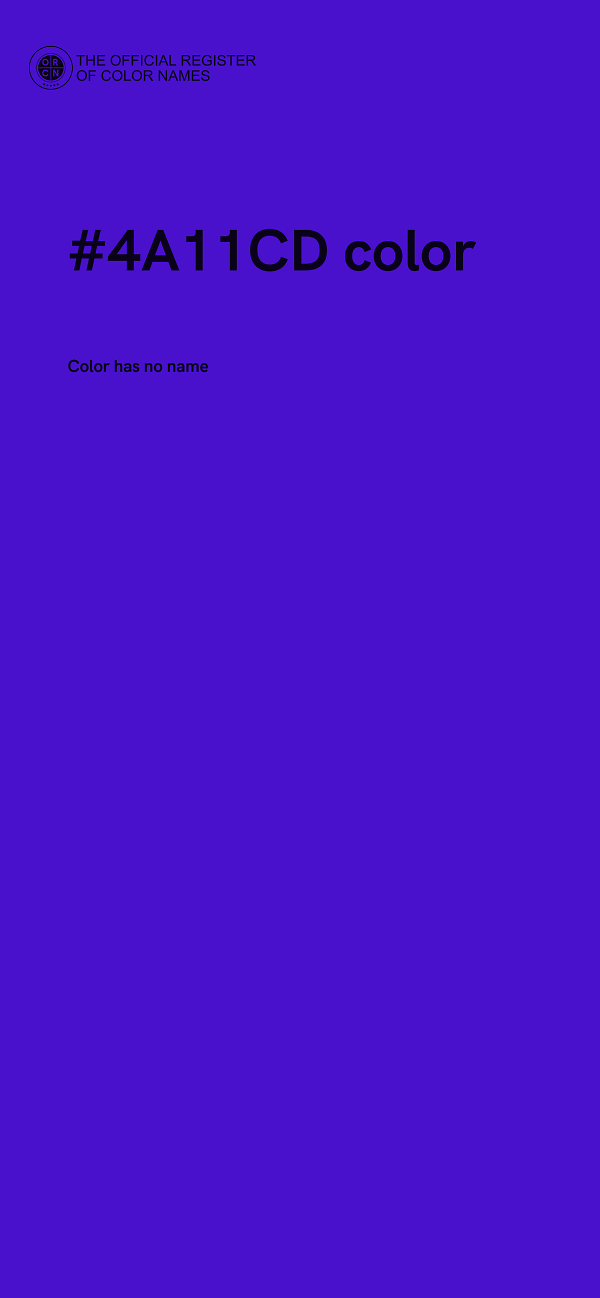 #4A11CD color image