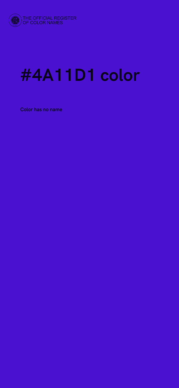 #4A11D1 color image