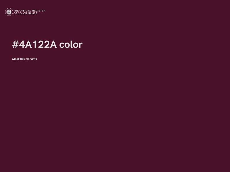 #4A122A color image