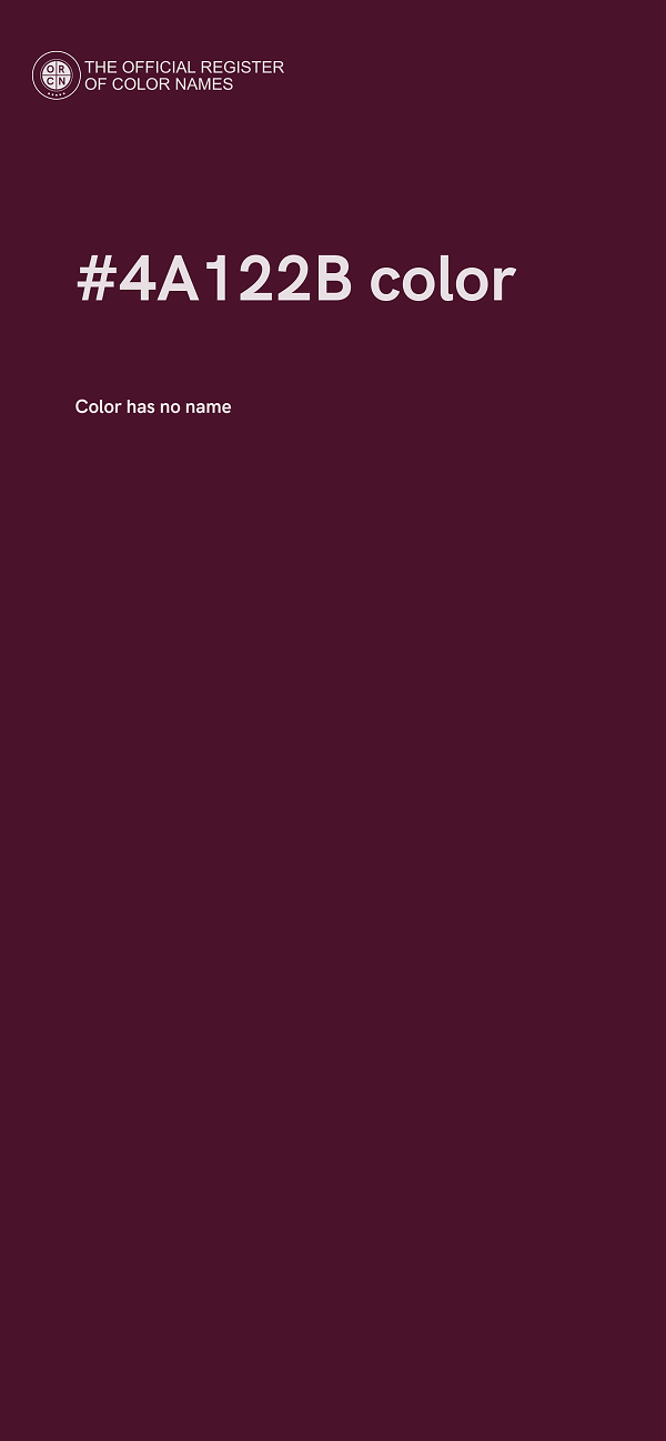 #4A122B color image