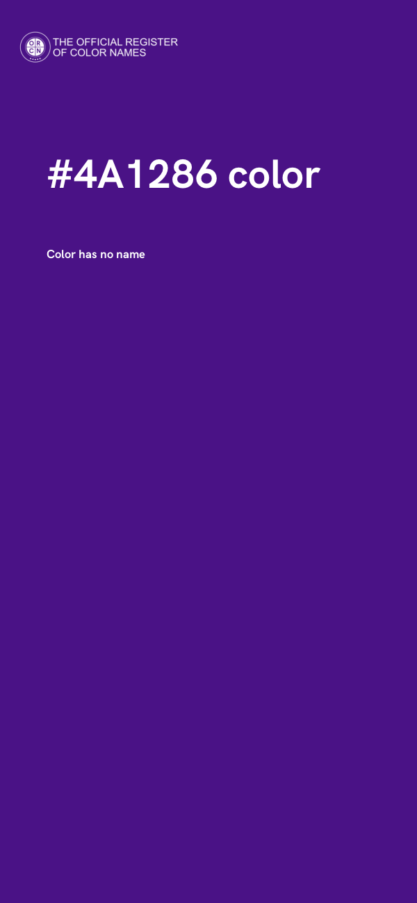 #4A1286 color image