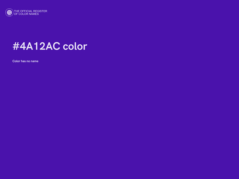 #4A12AC color image