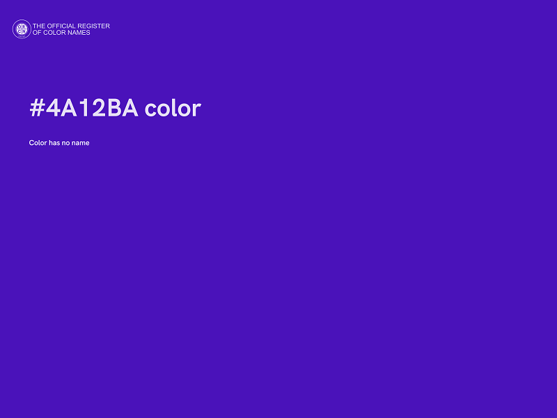 #4A12BA color image