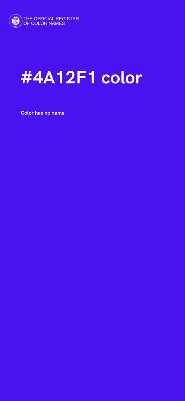 #4A12F1 color image