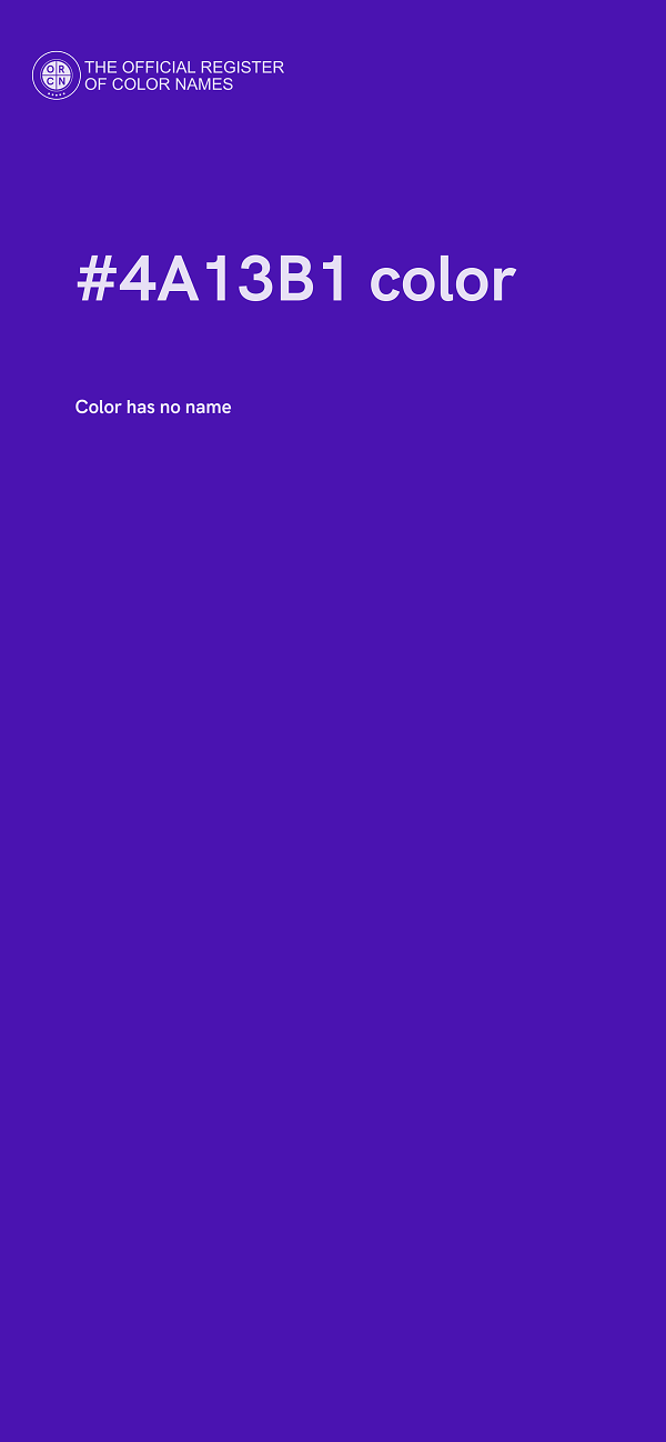 #4A13B1 color image