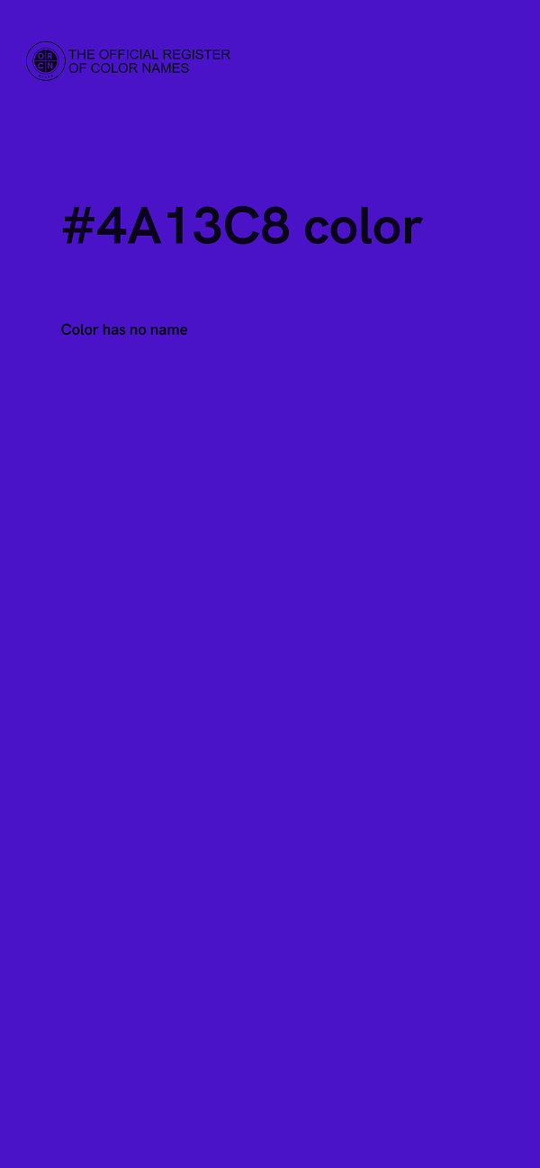 #4A13C8 color image