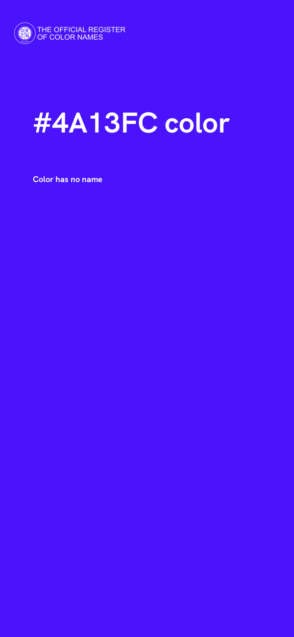 #4A13FC color image