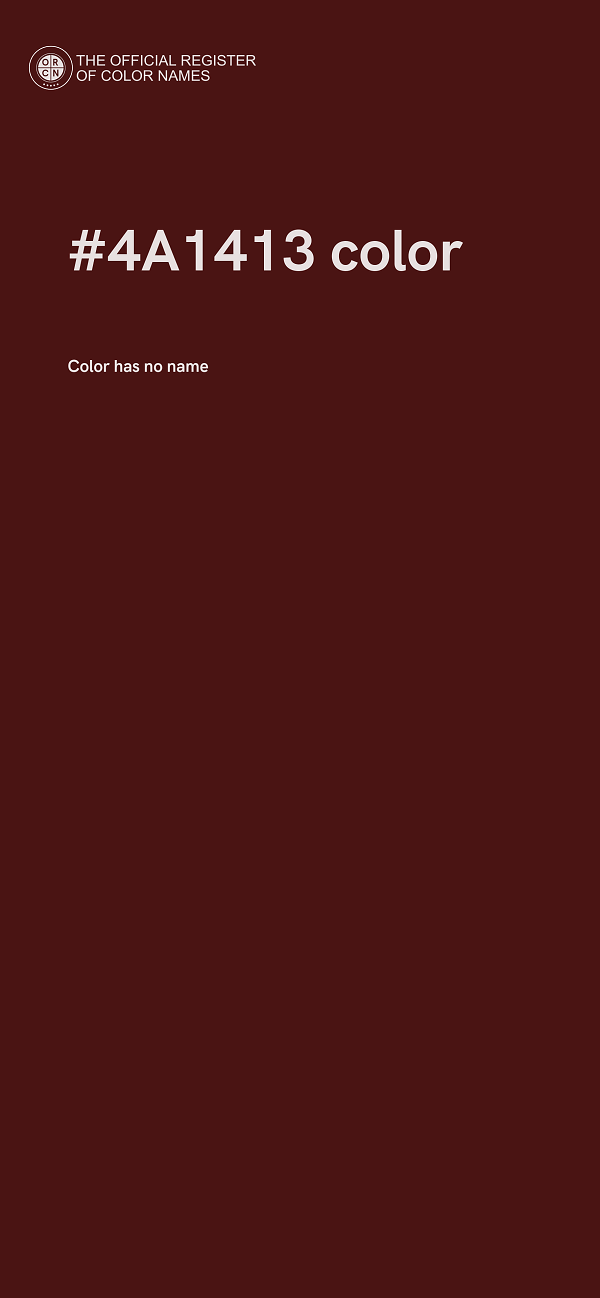 #4A1413 color image