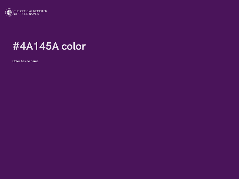 #4A145A color image