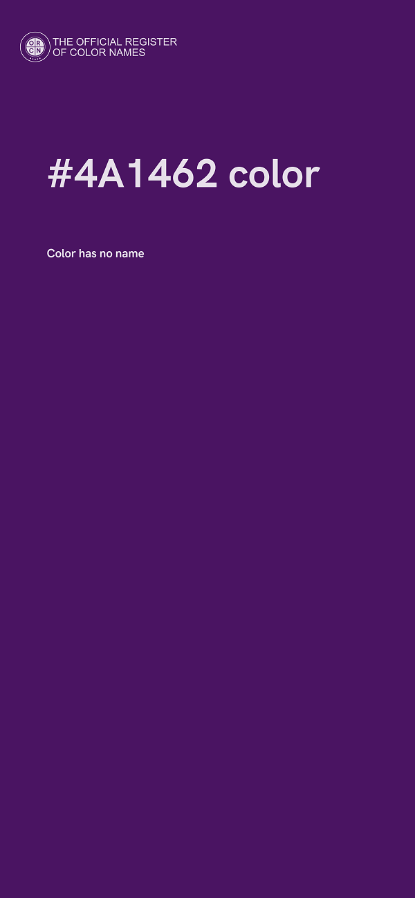 #4A1462 color image