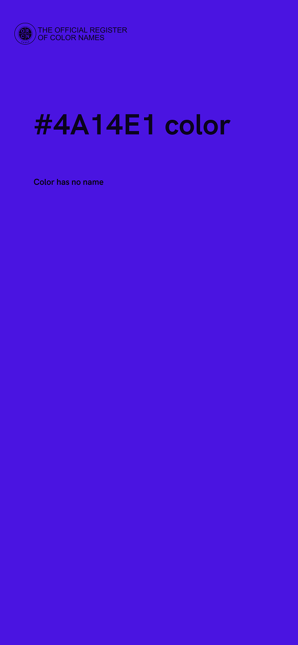 #4A14E1 color image