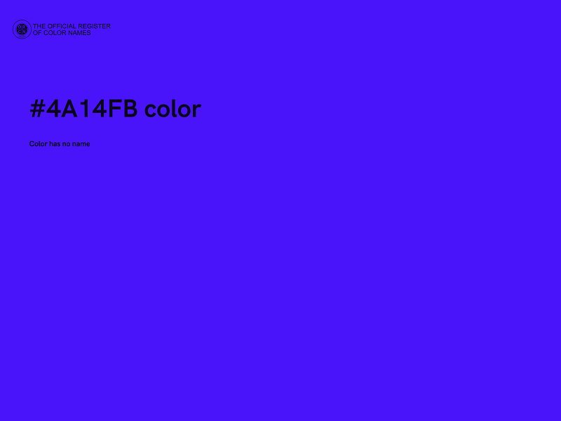 #4A14FB color image