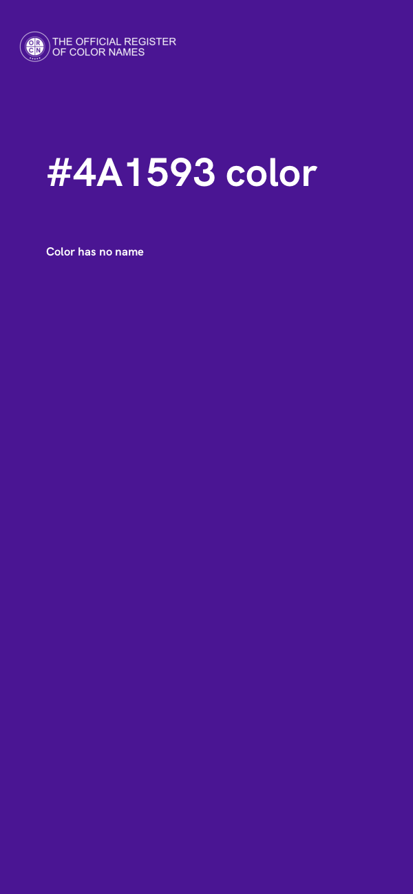 #4A1593 color image