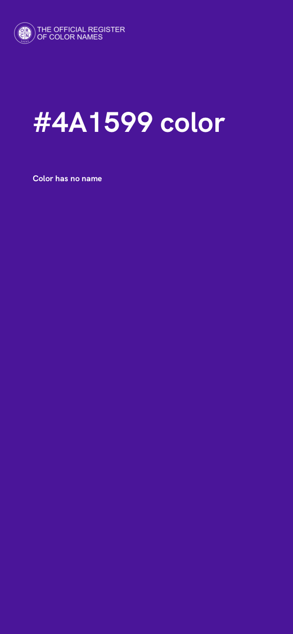 #4A1599 color image
