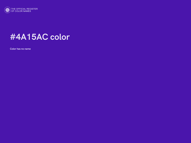 #4A15AC color image