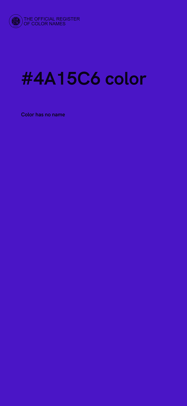 #4A15C6 color image
