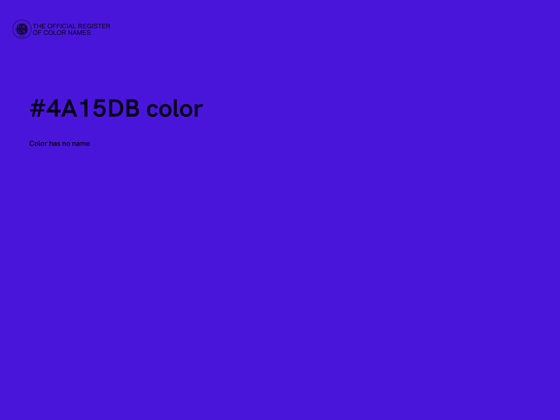 #4A15DB color image