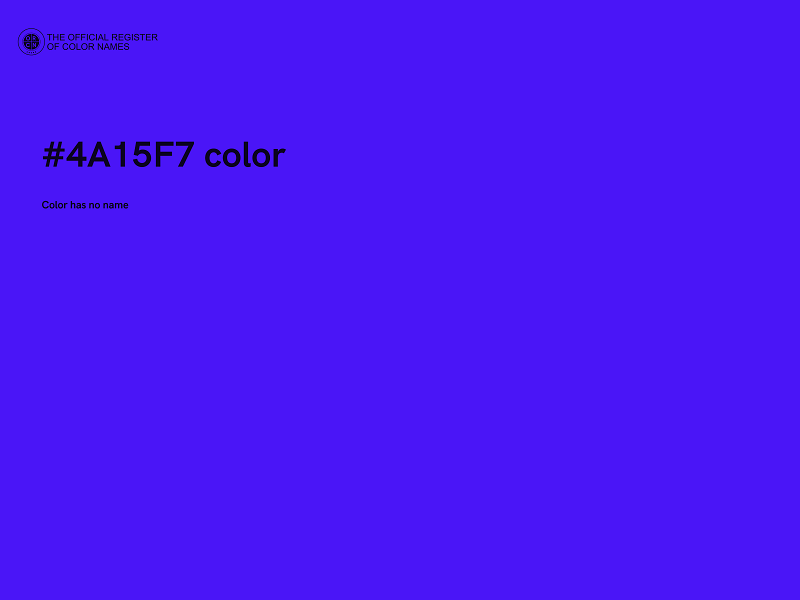 #4A15F7 color image