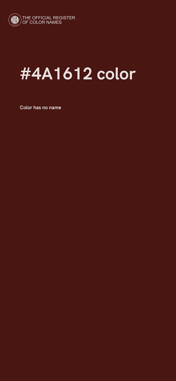 #4A1612 color image