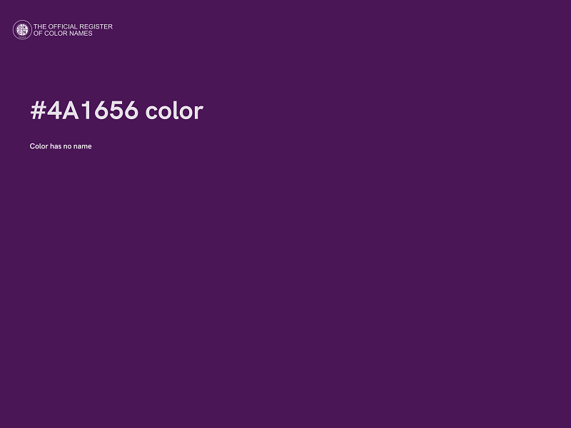 #4A1656 color image