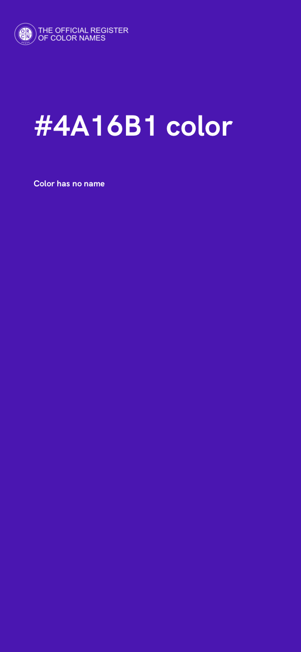 #4A16B1 color image