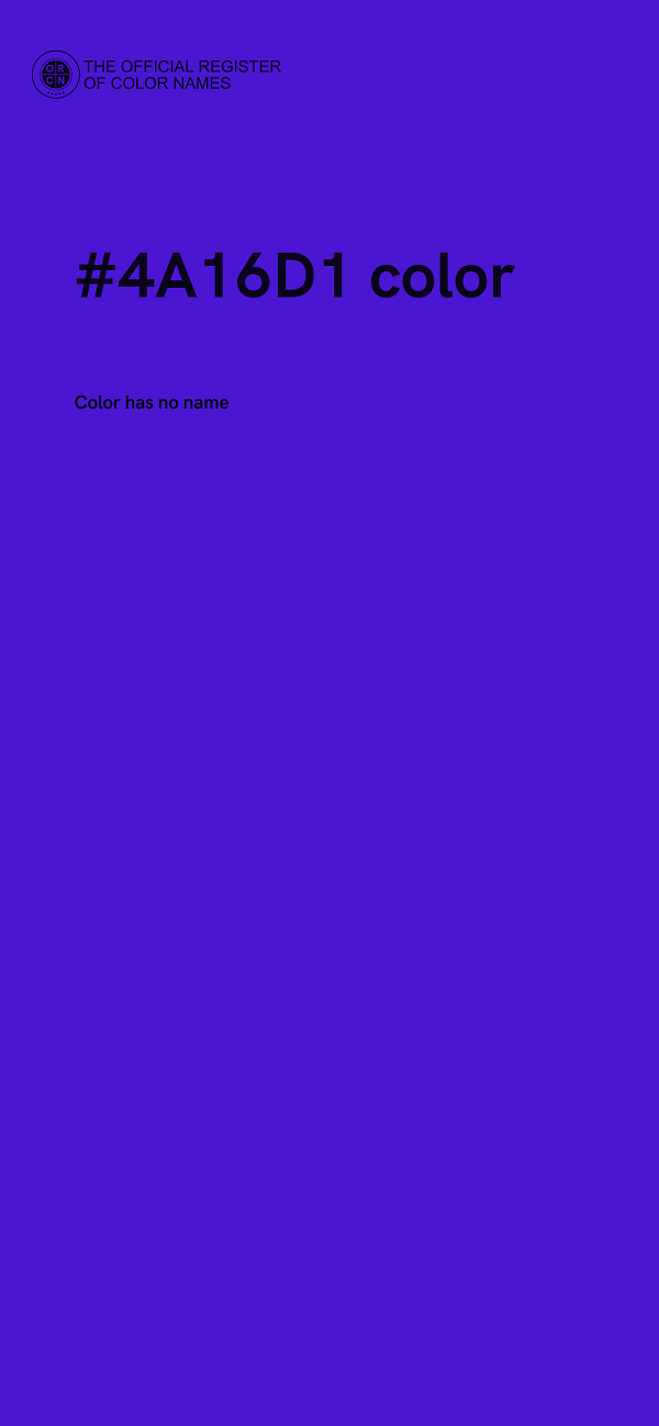#4A16D1 color image