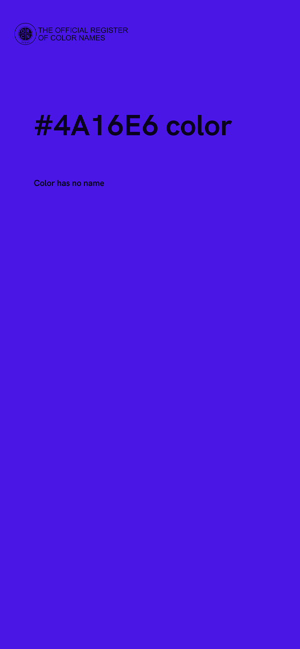 #4A16E6 color image