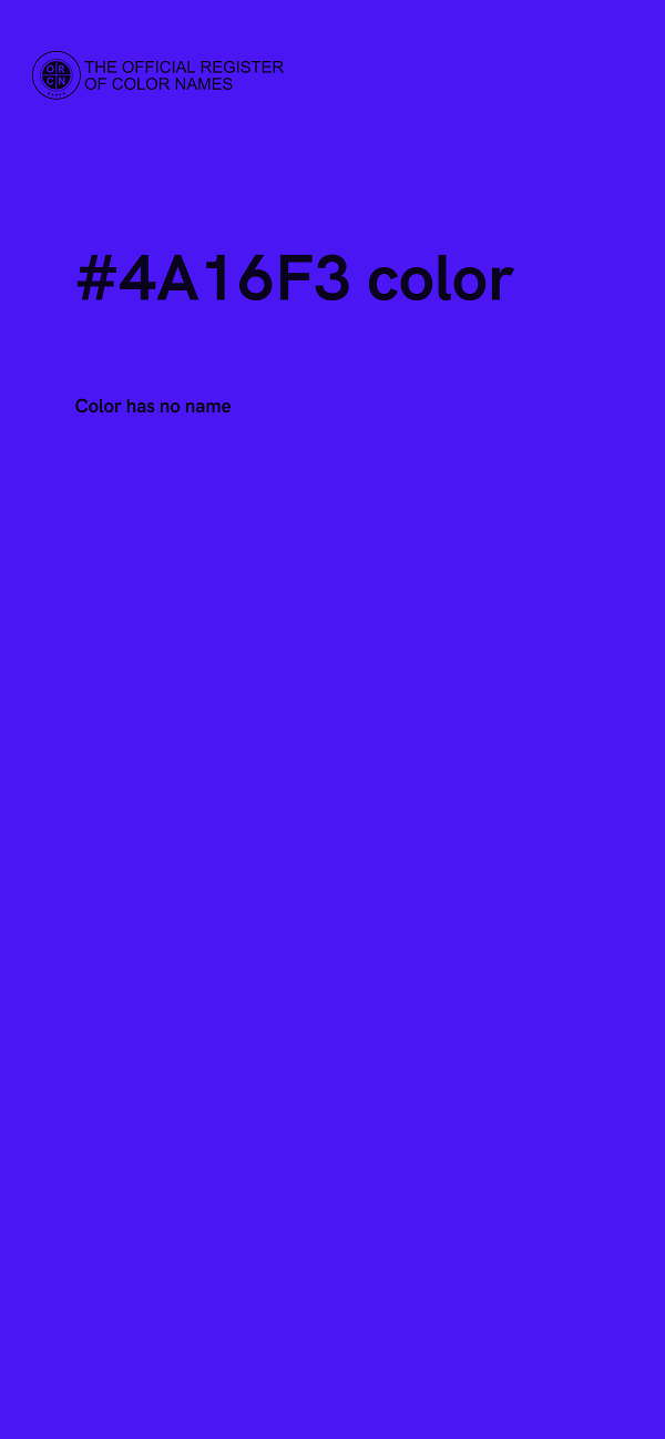 #4A16F3 color image