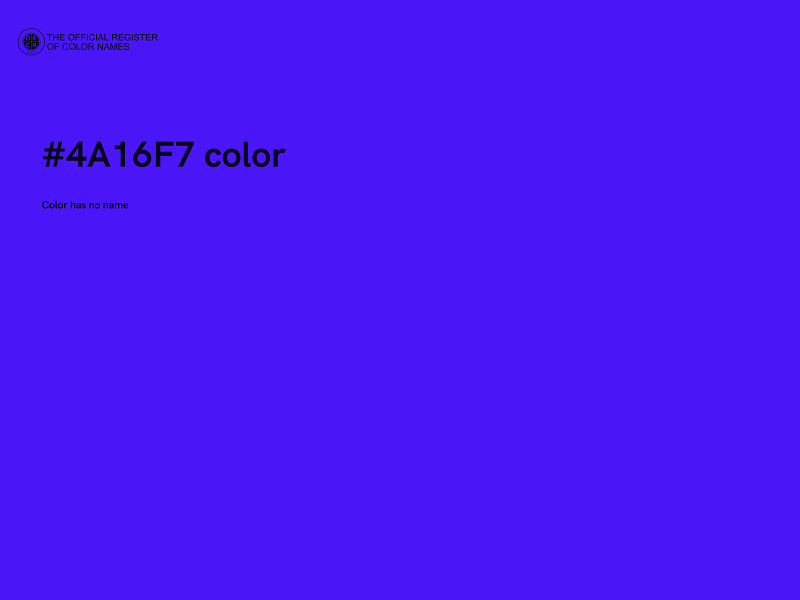 #4A16F7 color image