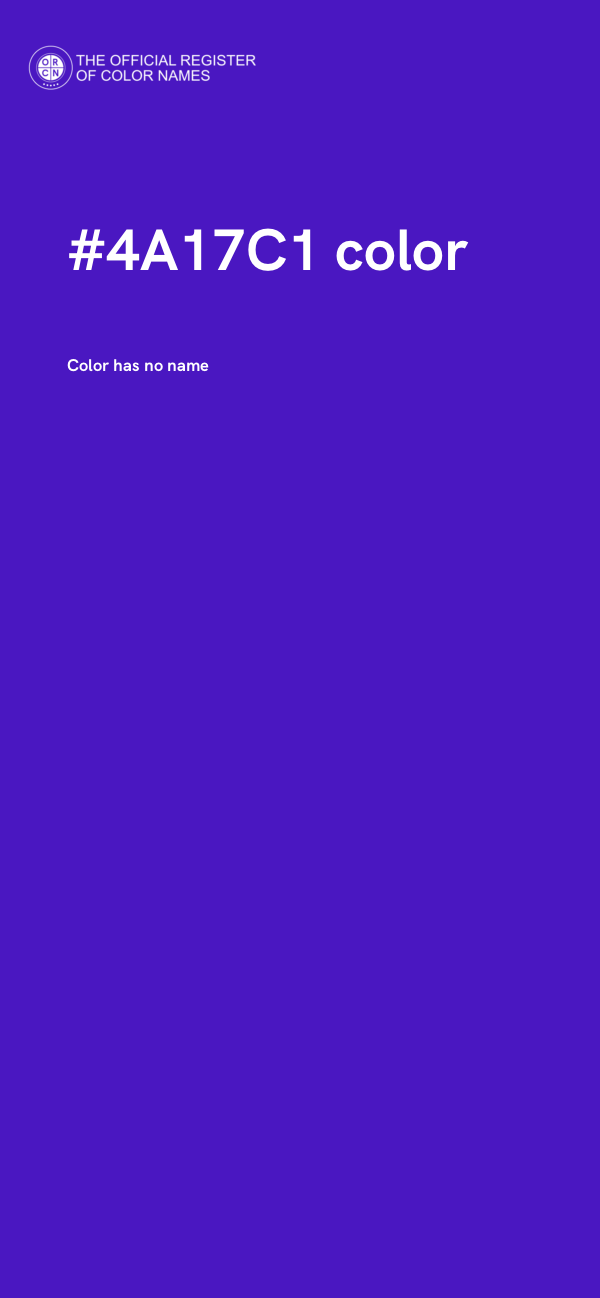#4A17C1 color image