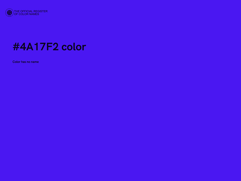 #4A17F2 color image