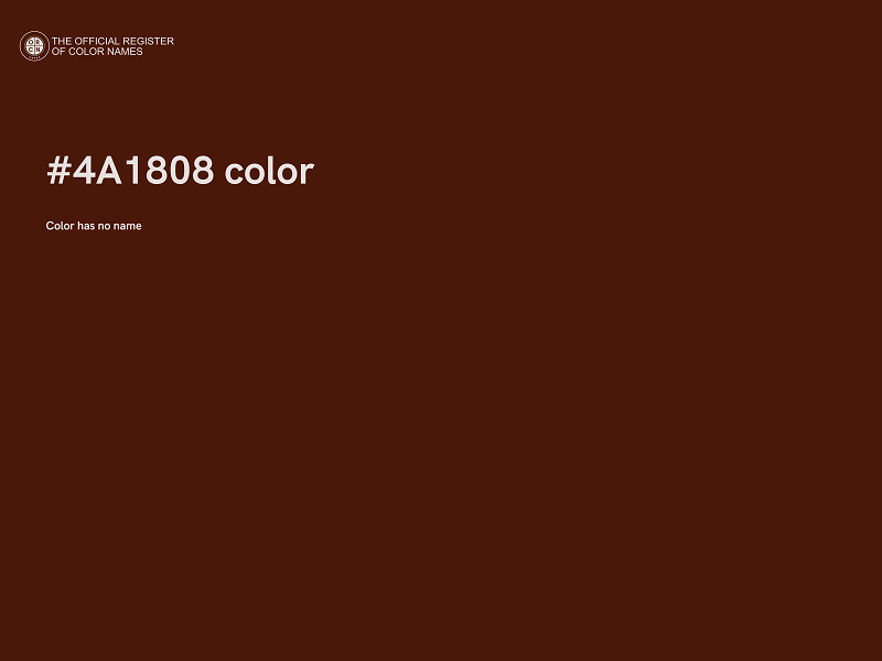 #4A1808 color image