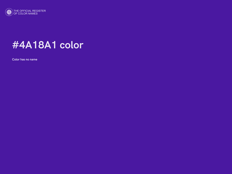 #4A18A1 color image