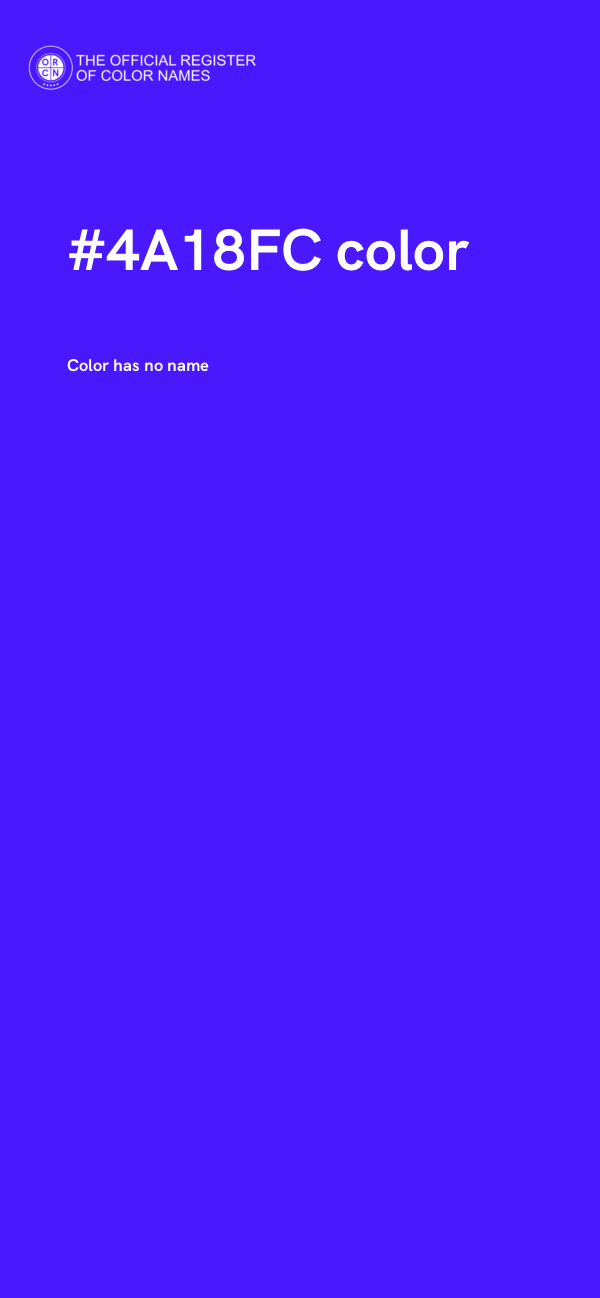 #4A18FC color image