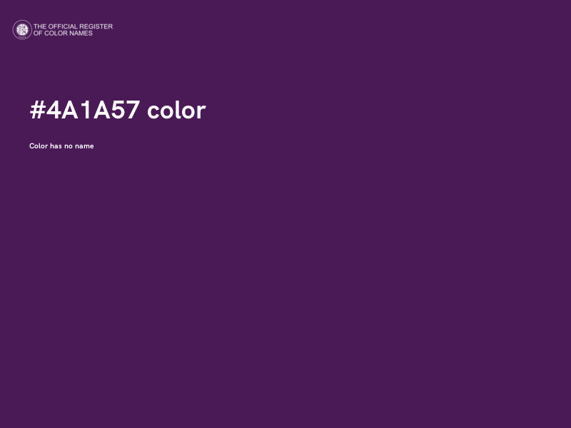 #4A1A57 color image