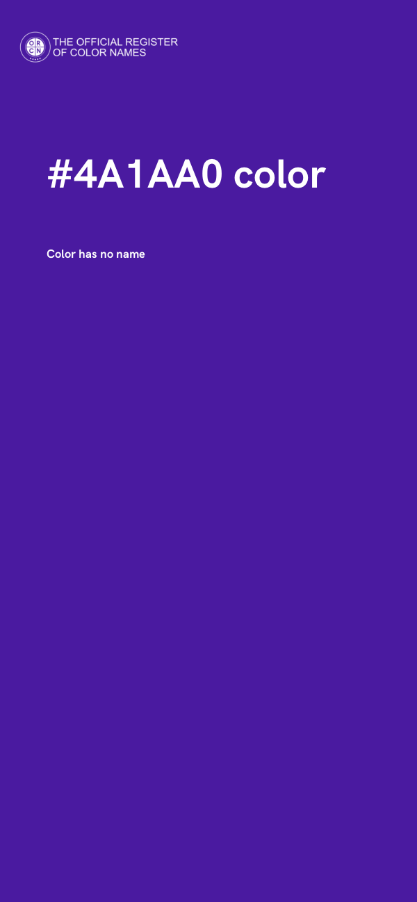 #4A1AA0 color image